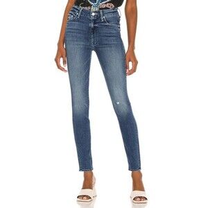 Mother Denim High Waisted Looker Jeans in Getalong Wash Stretch Women’s Size 28